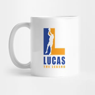 Lucas Custom Player Basketball Your Name The Legend Mug